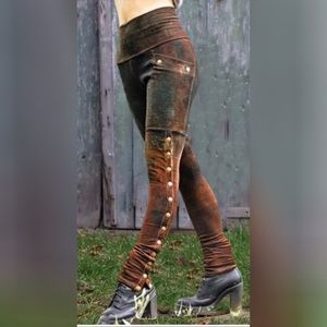 Noracora Button Leg Stretch Pants